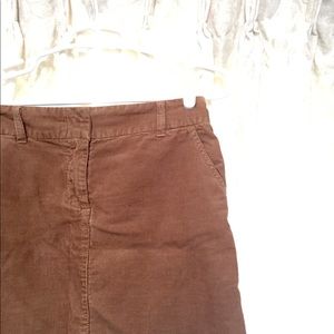 Tan corduroy mini skirt